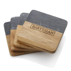 Cutting Board with Coasters - Set of 4